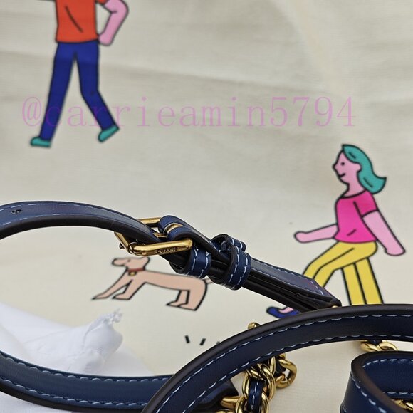 Coach denim blue TIMES SQUARE QUILT TABBY SHOULDER BAG - Picture 9 of 10